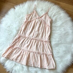 GB girls Coral and White Striped Casual Sundress size 10